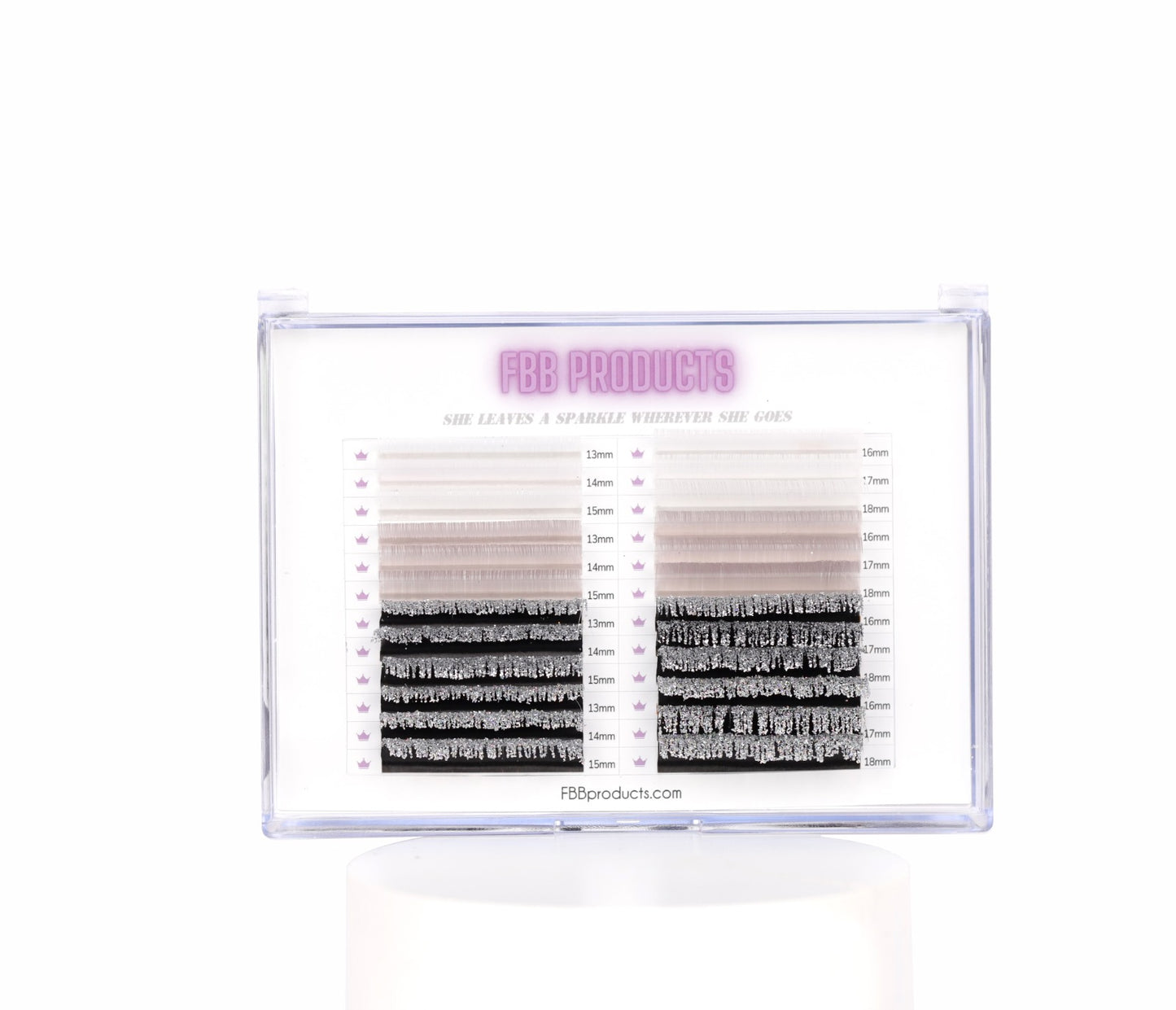 BANDEJAS DE PESTAÑAS DE 12 COLORES + 12 BRILLANTES ❤️🔥