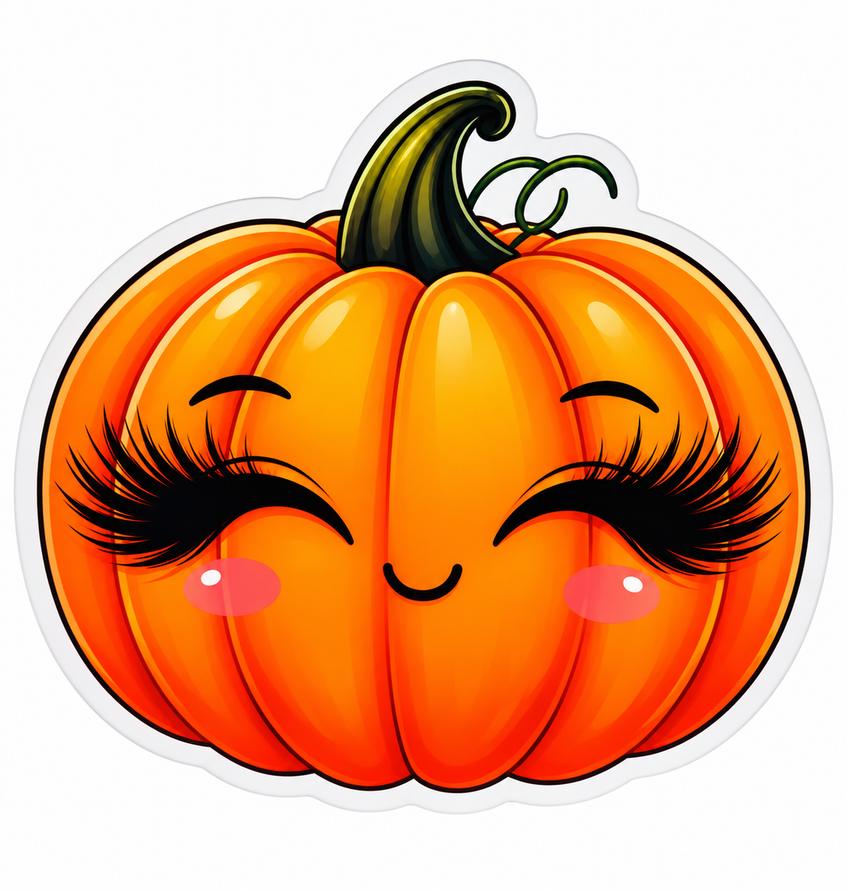Peachy Pumpkin Lash Tile 🎃