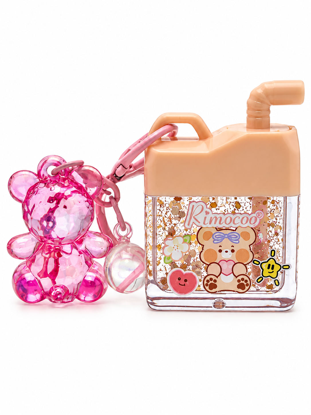 Bear Keychain Lip Gloss 🧸🩷