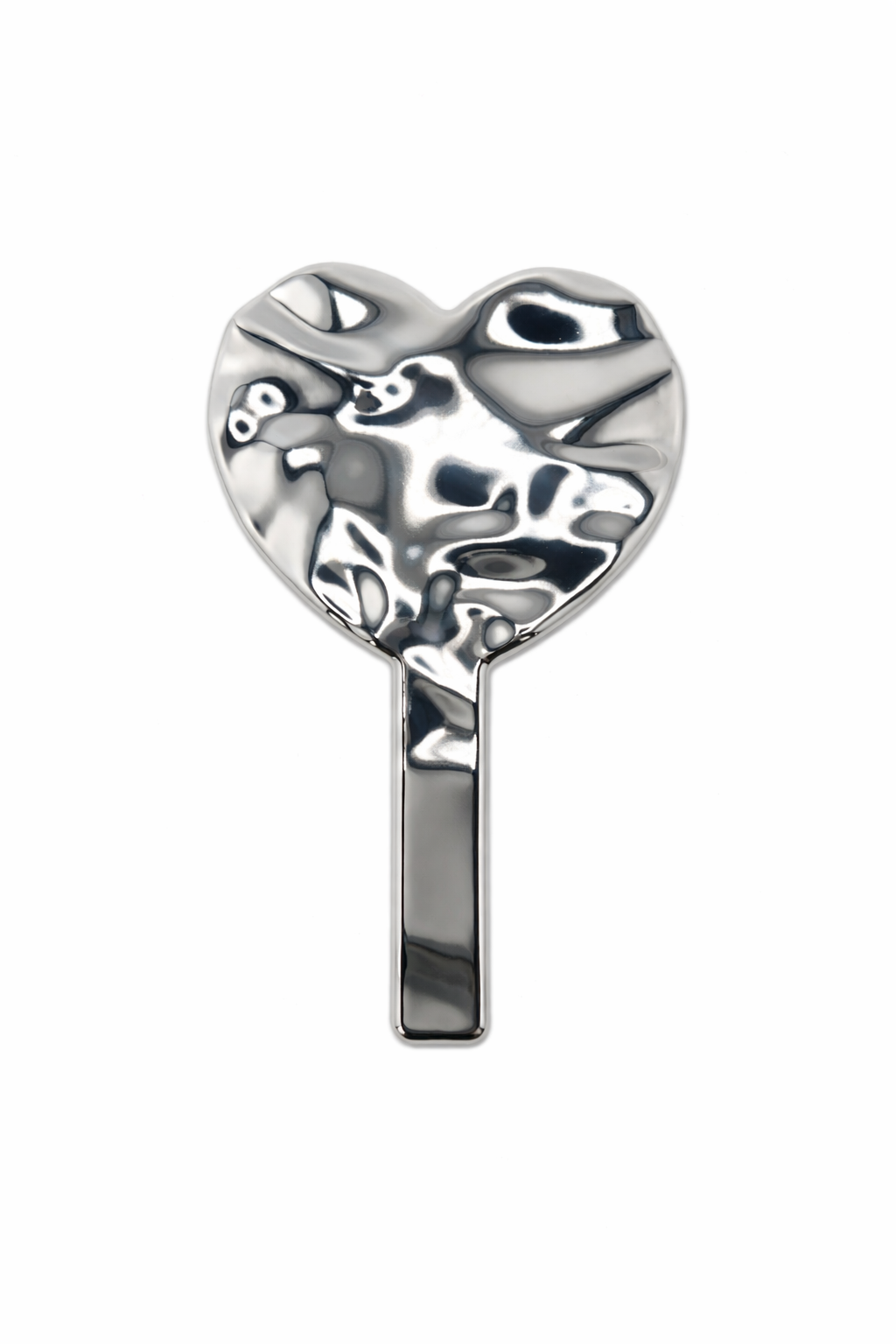 LIQUID CHROME HEART MIRRORS 🪞🩶