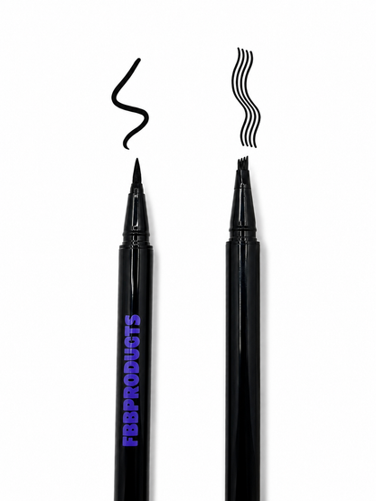 2-in-1: LIQUID EYELINER & EYEBROW PEN