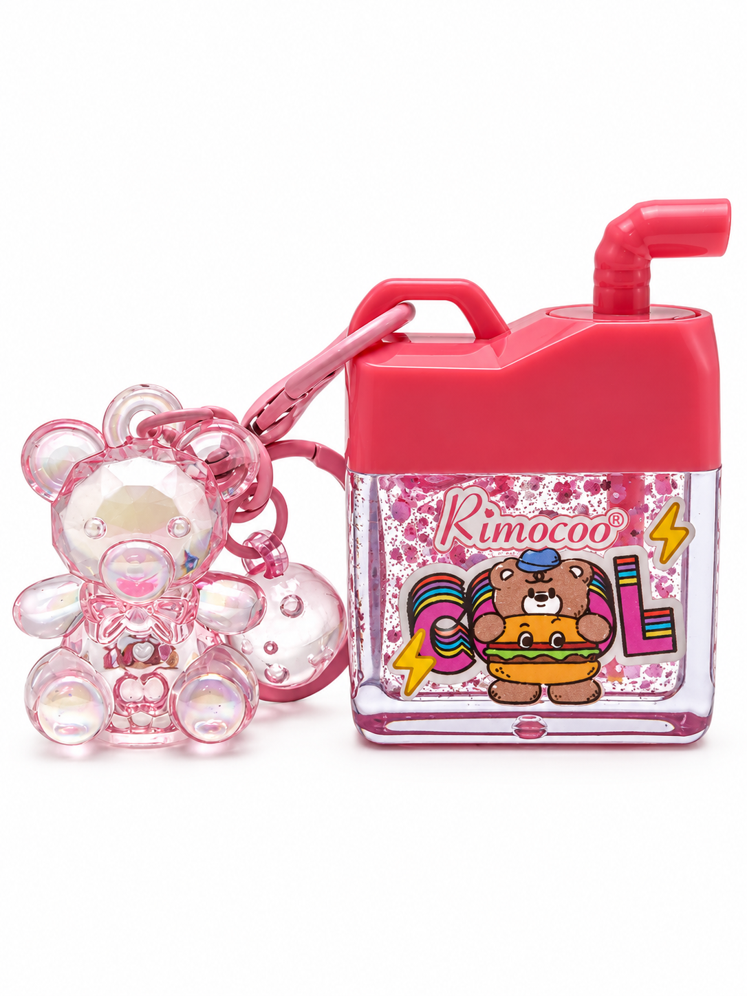 Bear Keychain Lip Gloss 🧸🩷