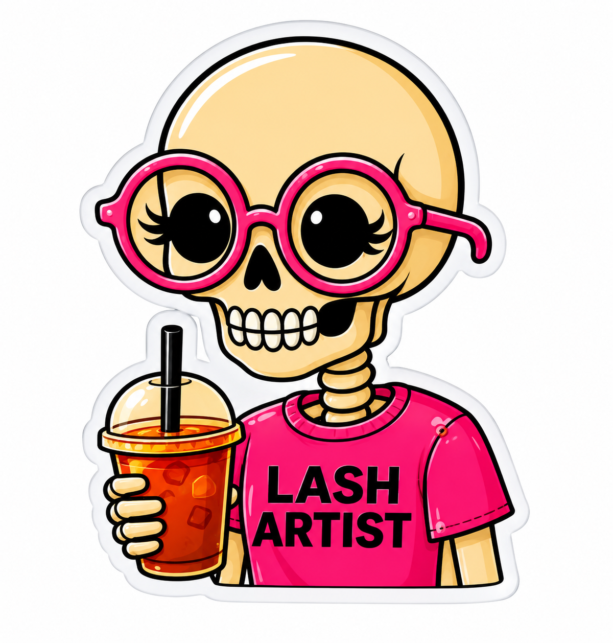 Skeleton Lash Artist tile 💋