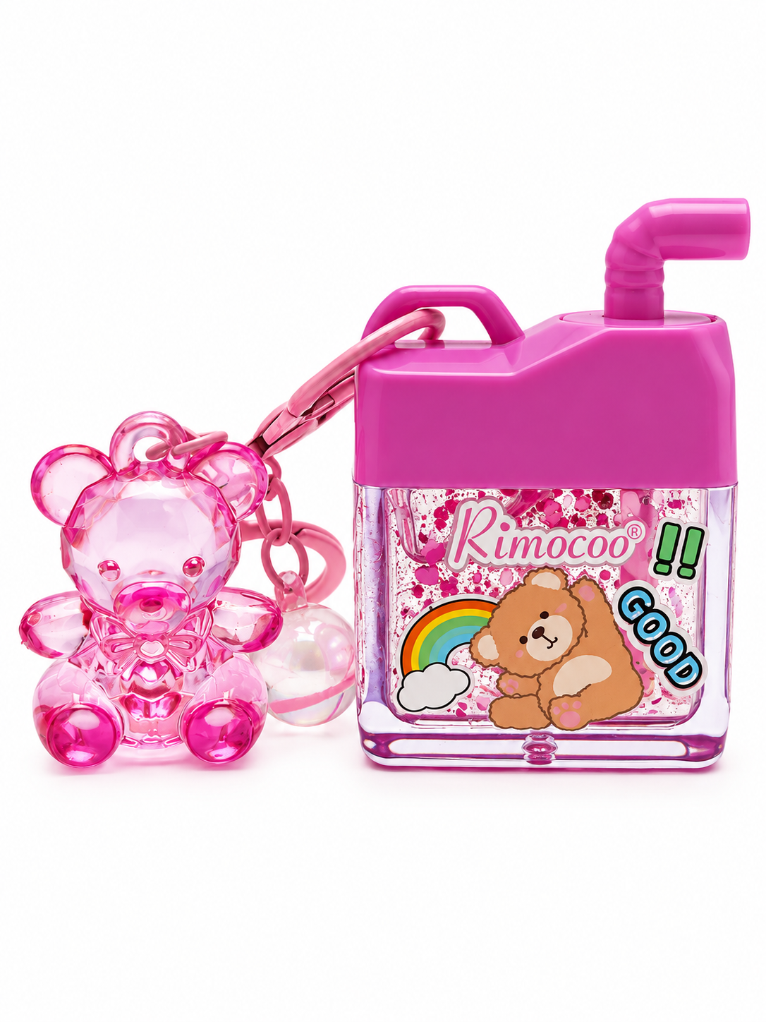 Bear Keychain Lip Gloss 🧸🩷