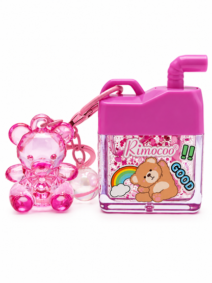 Bear Keychain Lip Gloss 🧸🩷