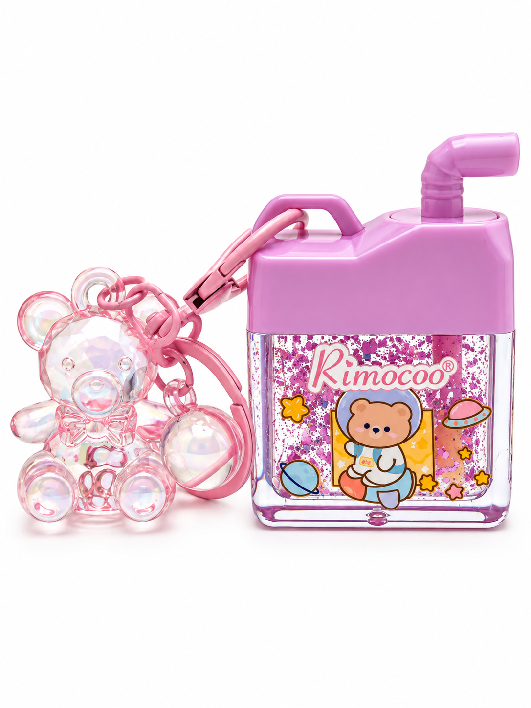 Bear Keychain Lip Gloss 🧸🩷