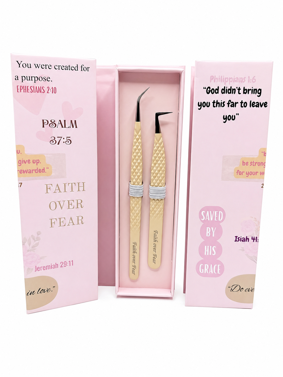 FAITH OVER FEAR DUO TWEEZERS