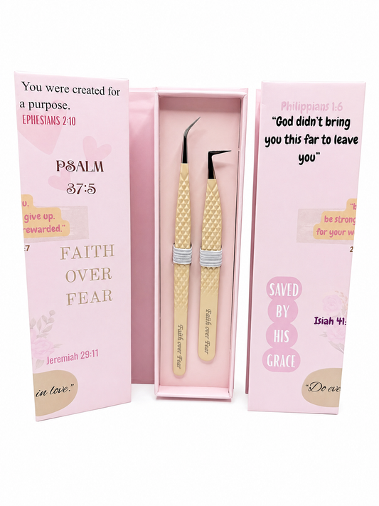 FAITH OVER FEAR DUO TWEEZERS