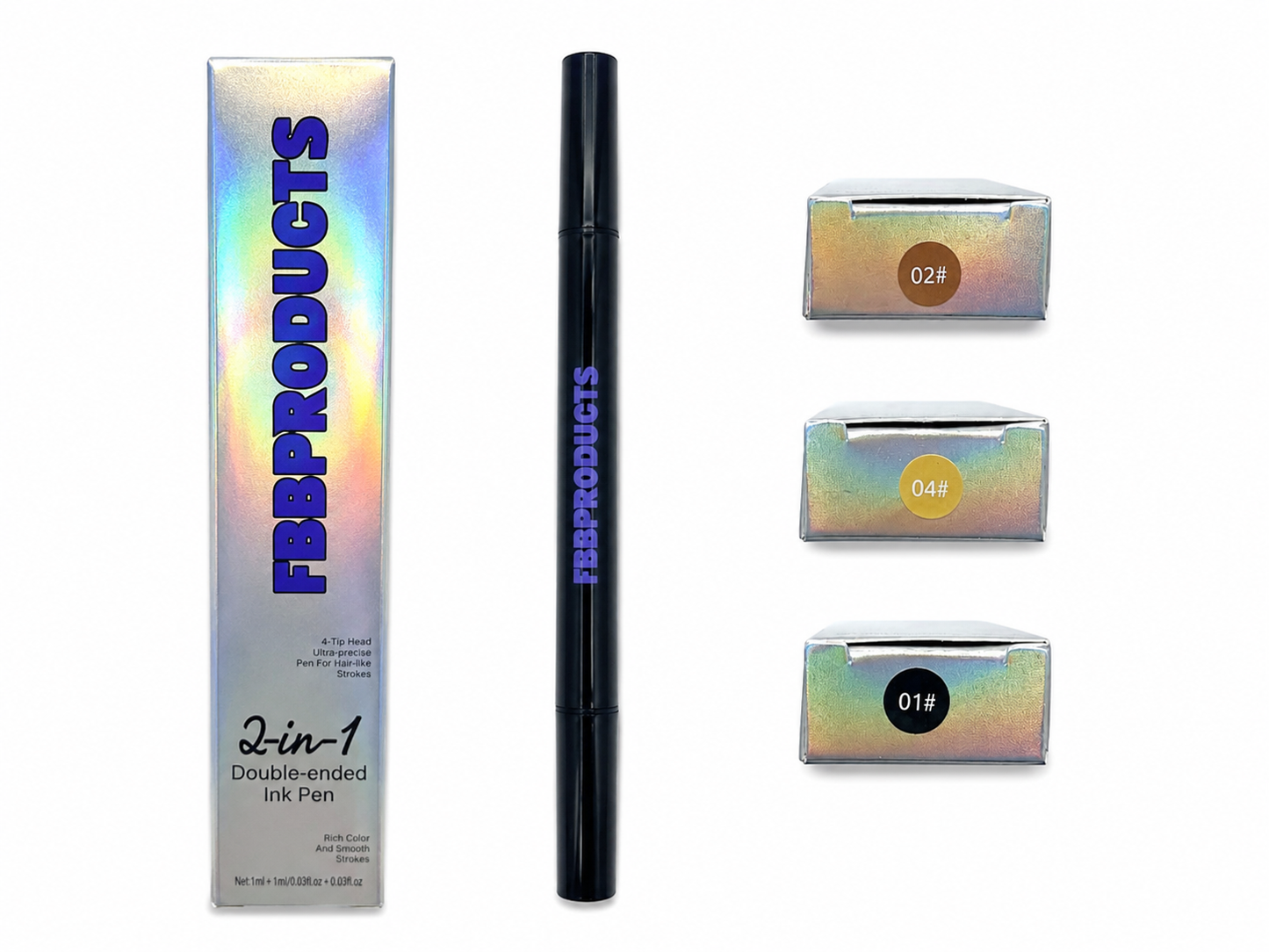 2-in-1 Double - Ended Ink Eyebrow Pen