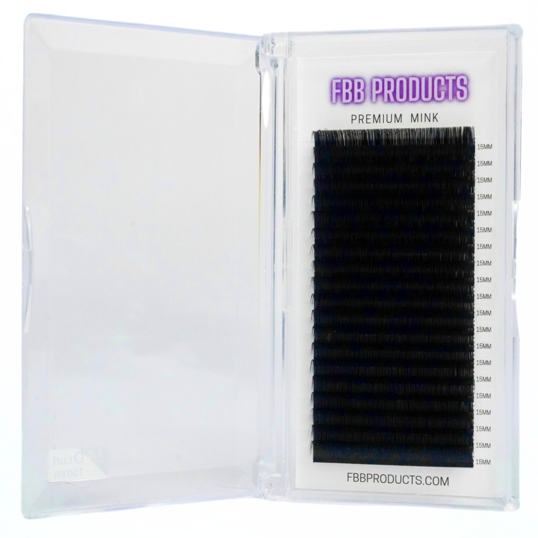 BANDEJAS DE PESTAÑAS MINK (C curl) -20 FILAS-
