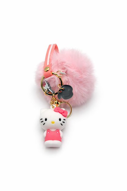 Key chain Pompons