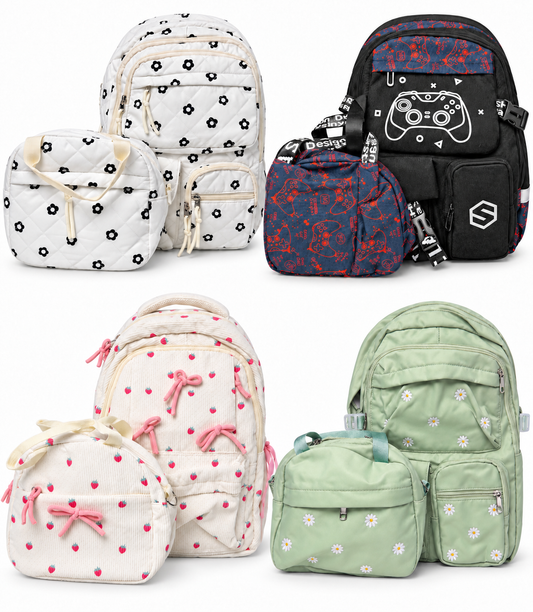 Backpacks w/ Lunch Bag🎀🍀